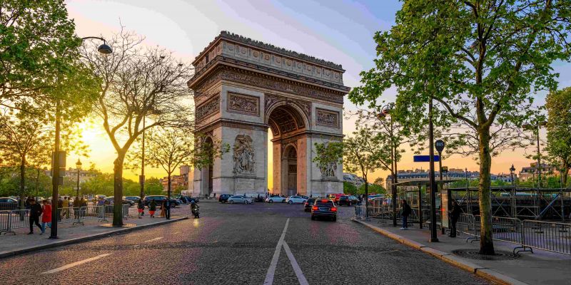 Champs-Elysees & Arc de Triomph